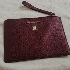 Michael Kors leather clutch